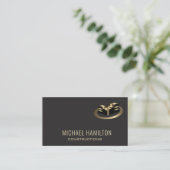 Carte De Visite Logo de construction immobilière simple profession (Debout devant)