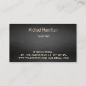 Carte De Visite Logo de construction immobilière simple profession (Dos)