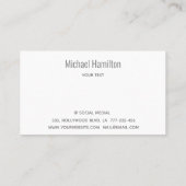 Carte De Visite Logo de construction immobilière simple profession (Dos)