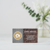 Carte De Visite Logo de construction | Industrie métallurgique du  (Debout devant)