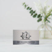 Carte De Visite Logo de construction métallique | Arrière - plan e (Debout devant)