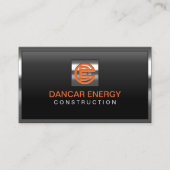 Carte De Visite Logo de construction personnalisé Métal profession (Devant)