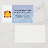 Carte De Visite Logo de construction | Plan directeur (Devant / Derrière)