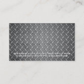 Carte De Visite Logo de construction | Plan directeur | Acier (Dos)