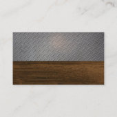 Carte De Visite Logo de construction | Plan directeur | Acier | Bo (Dos)