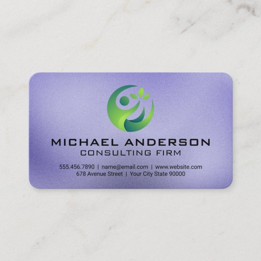 Carte De Visite Logo de Consulting Corp | Vert  (Devant)