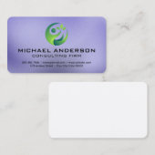 Carte De Visite Logo de Consulting Corp | Vert  (Devant / Derrière)