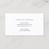 Carte De Visite Logo de coquillage en or rose (Dos)