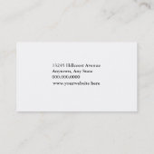 Carte De Visite Logo de course à vélo (Dos)