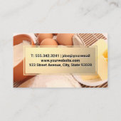 Carte De Visite Logo de couteau | Farine d'oeufs de beurre (Dos)