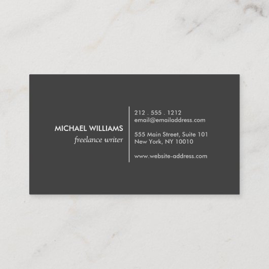 Carte De Visite Logo de Cravate à mâchoires classiques - noir et b (Dos)