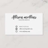 Carte De Visite Logo de création moderne (Dos)