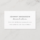 Carte De Visite Logo de crème glacée Yummy (Dos)