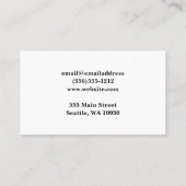 Carte De Visite Logo de cuisine du chef | Banquet (Dos)