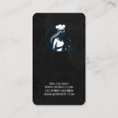 Carte De Visite Logo de cuisine du chef | Restaurant (Dos)