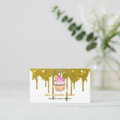 Carte De Visite Logo de cupcake moderne Bakery Chef cuisinier Conf (Debout devant)