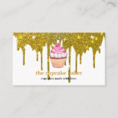 Carte De Visite Logo de cupcake moderne Bakery Chef cuisinier Conf (Devant)