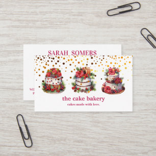 Carte De Visite Logo de Cupcake Moderne Boulangerie Chef Traiteur 
