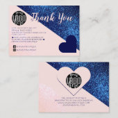 Carte De Visite Logo de Customer Thank You (Devant / Derrière)