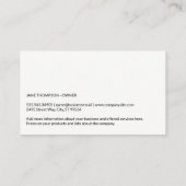 Carte De Visite Logo de Cute Doggy et Home | Pâtes (Dos)