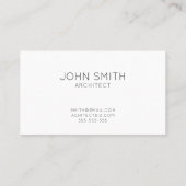 Carte De Visite Logo de démarrage d'entreprise d'architecte (Dos)