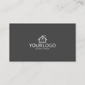 Carte De Visite Logo de démarrage d'entreprise d'architecte (Devant)