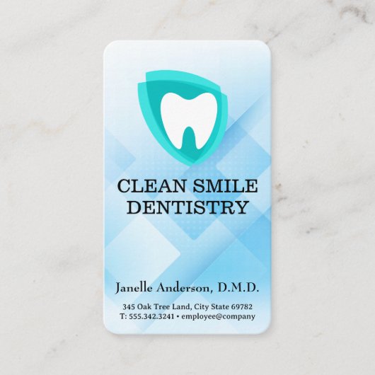 Carte De Visite Logo de dent moderne | Professionnels dentaires (Devant)