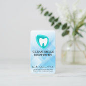 Carte De Visite Logo de dent moderne | Professionnels dentaires (Debout devant)