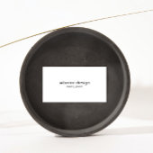Carte De Visite Logo de Design d'intérieur simple noir et blanc
