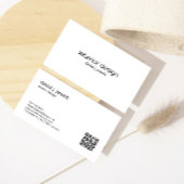 Carte De Visite Logo de Design d'intérieur simple noir et blanc