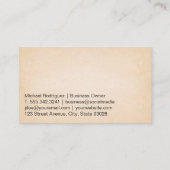 Carte De Visite Logo de dévidoir et feuille | Paysagère (Dos)