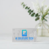Carte De Visite Logo de document technique | Graphique financier (Debout devant)