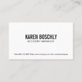Carte De Visite Logo de document technique | Graphique financier (Dos)