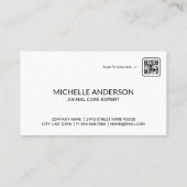 Carte De Visite Logo de Dog Walker | Métallique d'or | Cuir (Dos)