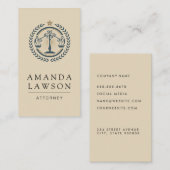 Carte De Visite Logo de droit (Devant / Derrière)