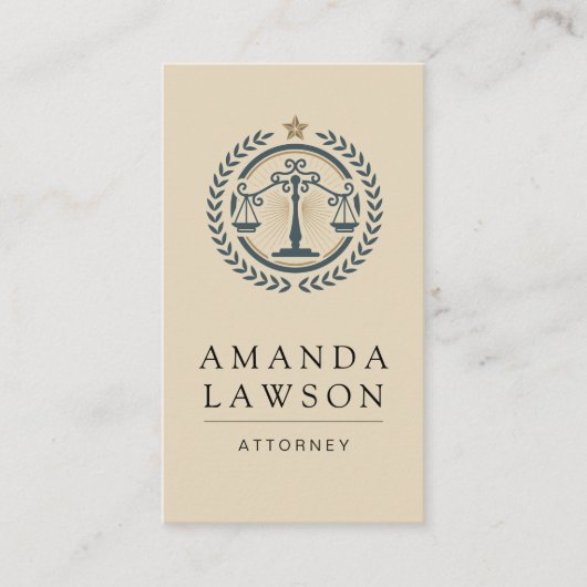 Carte De Visite Logo de droit (Devant)