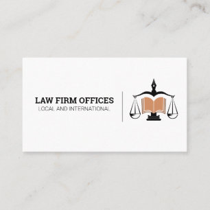 Carte De Visite Logo de droit juridique   Système judiciaire et ju