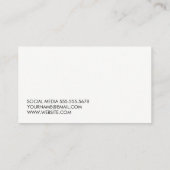 Carte De Visite Logo de Dumbbell | Arrière - plan métallique (Dos)