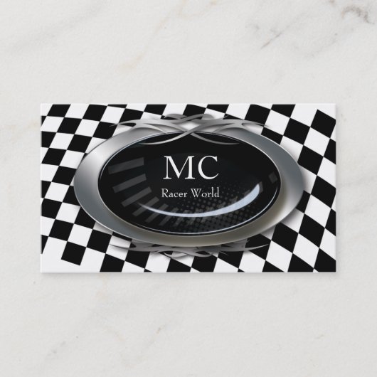 Carte De Visite Logo de emballage de drapeau de mécanicien de (Devant)