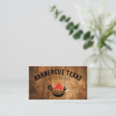 Carte De Visite Logo de feu de barbecue Grill | Restaurant (Debout devant)