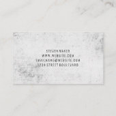 Carte De Visite Logo de finance Grunge bleu vert (Dos)