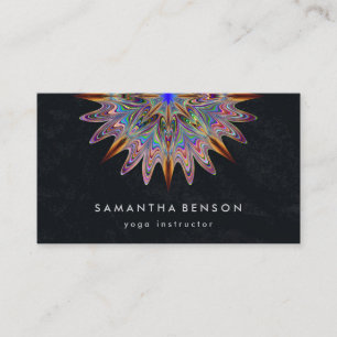 Carte De Visite Logo de fleur de lotus élégant Yoga