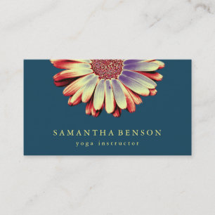 Carte De Visite Logo de fleur de lotus élégant Yoga