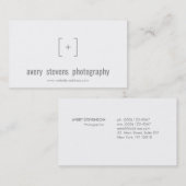 Carte De Visite Logo de Focus Photographe simple (Devant / Derrière)
