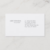 Carte De Visite Logo de Focus Photographe simple (Dos)