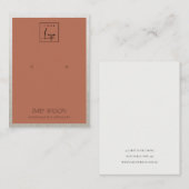 CARTE DE VISITE LOGO DE FRONTIÈRE D'ARGENT ORANGE DE POINTE DE POI (Devant / Derrière)