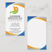 Carte De Visite Logo de gastroentérologiste | Médecine interne (Devant / Derrière)