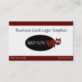 Carte De Visite Logo de Geoglyphes Red Fox (Devant)
