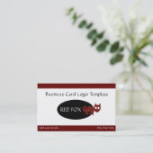 Carte De Visite Logo de Geoglyphes Red Fox (Debout devant)