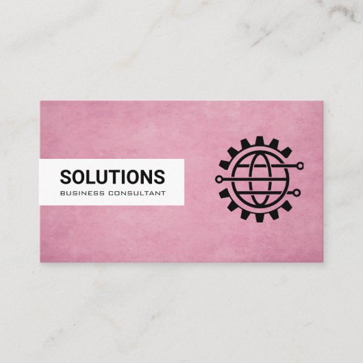 Carte De Visite Logo de Global Tech | Arrière - plan de texture ro (Devant)